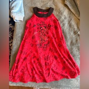 Red Pirate Graphic Dress